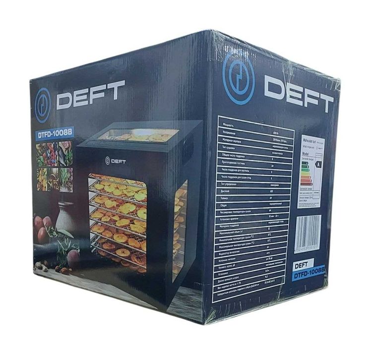 Сушилка для овощей и фруктов 8 поддонов DEFT DTFD-1008B sushilka