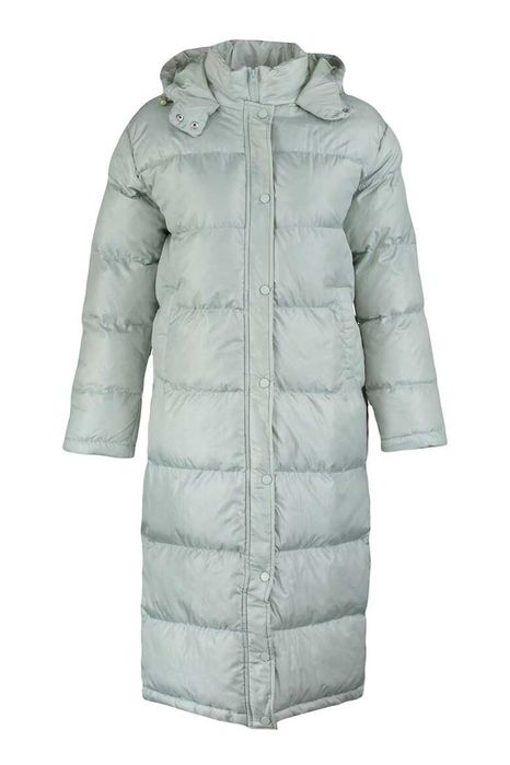 Дълго зимно яке с качулка Trendyol