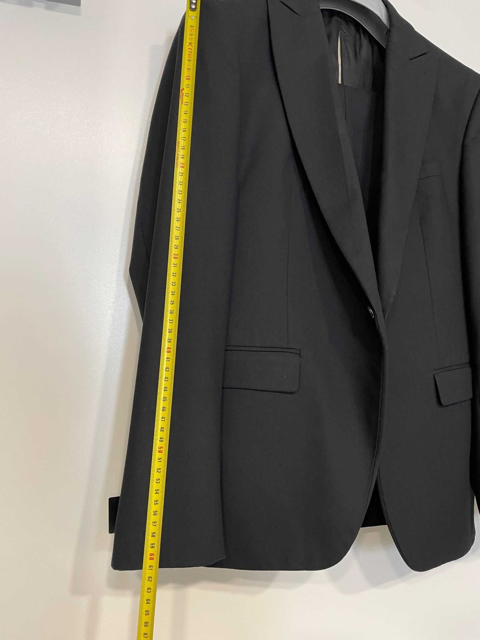 Costum barbati negru (nunta, mire) din mix de lana (elegant, formal)