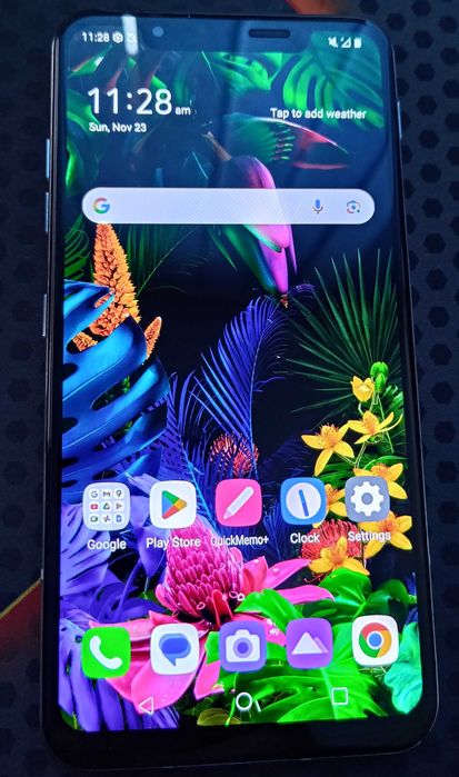 Telefon LG G8S Thinq, alb, cu incarcator