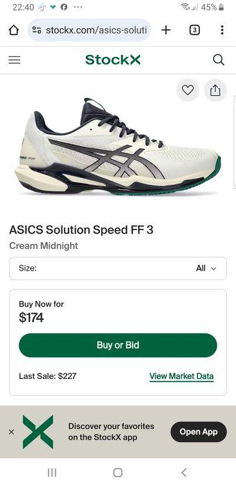 Asics solution speed ff3 Noi