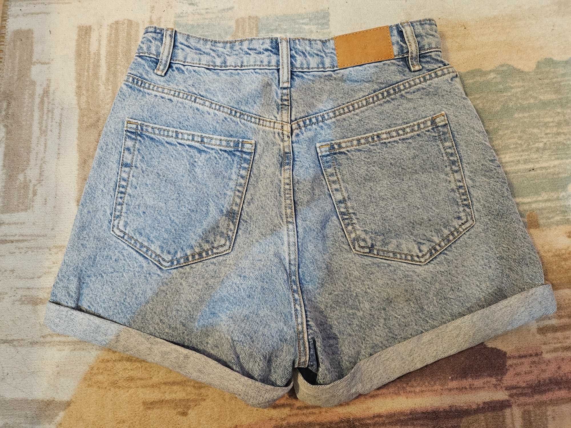 Дънкови къси панталони ZARA
