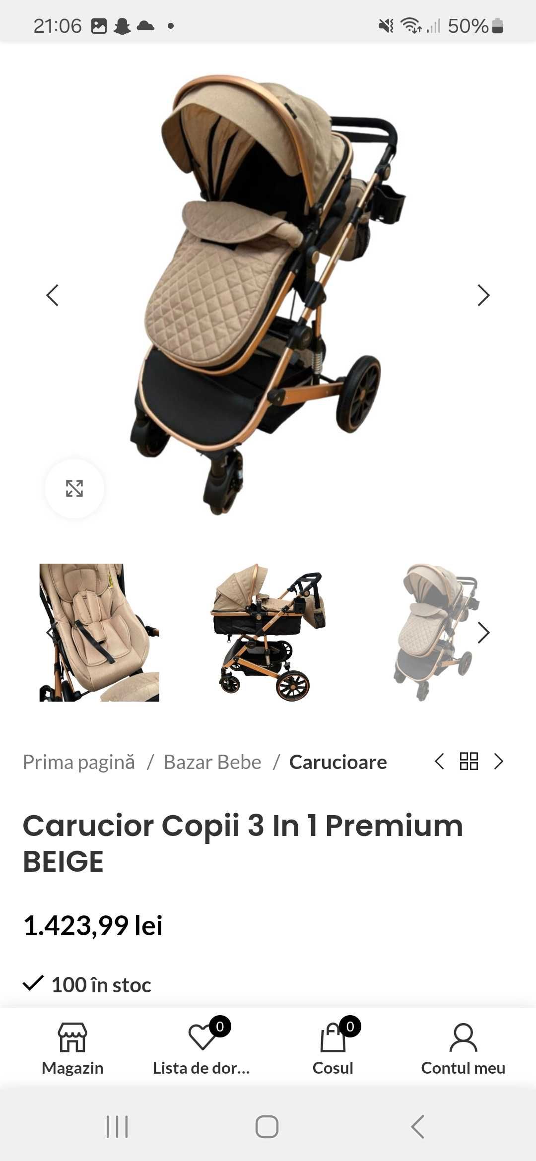 Vand carucior 3 in 1 ,utilizat foarte putin