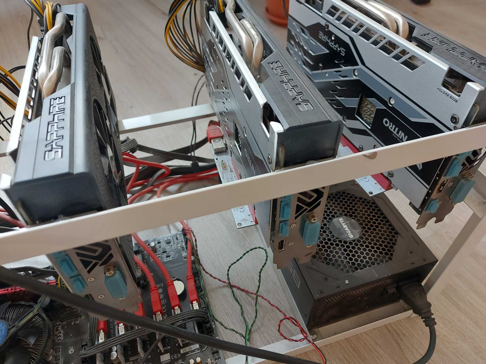 Mining rig 6 x rx 580 8 gb