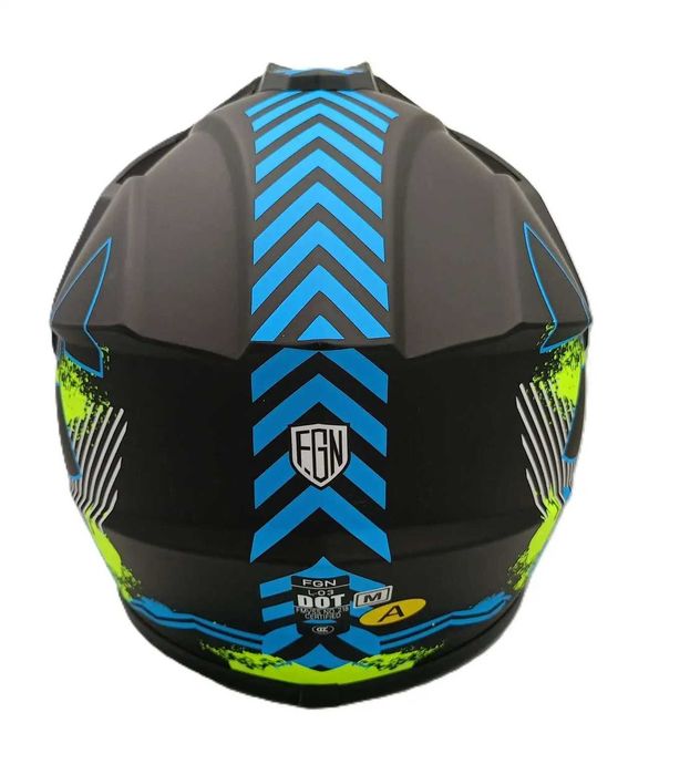 Каска Крос Мотор/Скутер/Бъги/Вело/АТВ с Визьор Два цвята