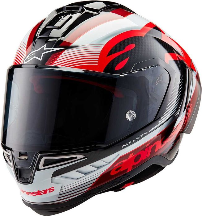 Каска ALPINESTARS Supertech R10 Blk/Wht/Red