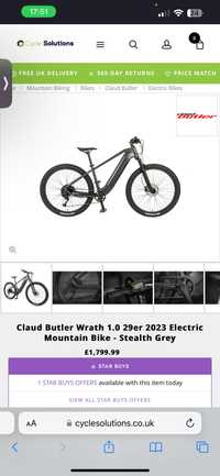 Bicicleta electrica Claud butler wraith 1.0