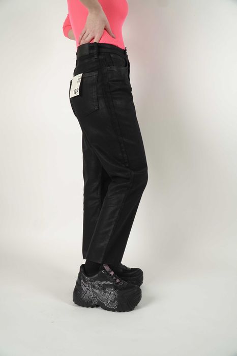 Blugi negri model lucios River Island Luxe Collection 38