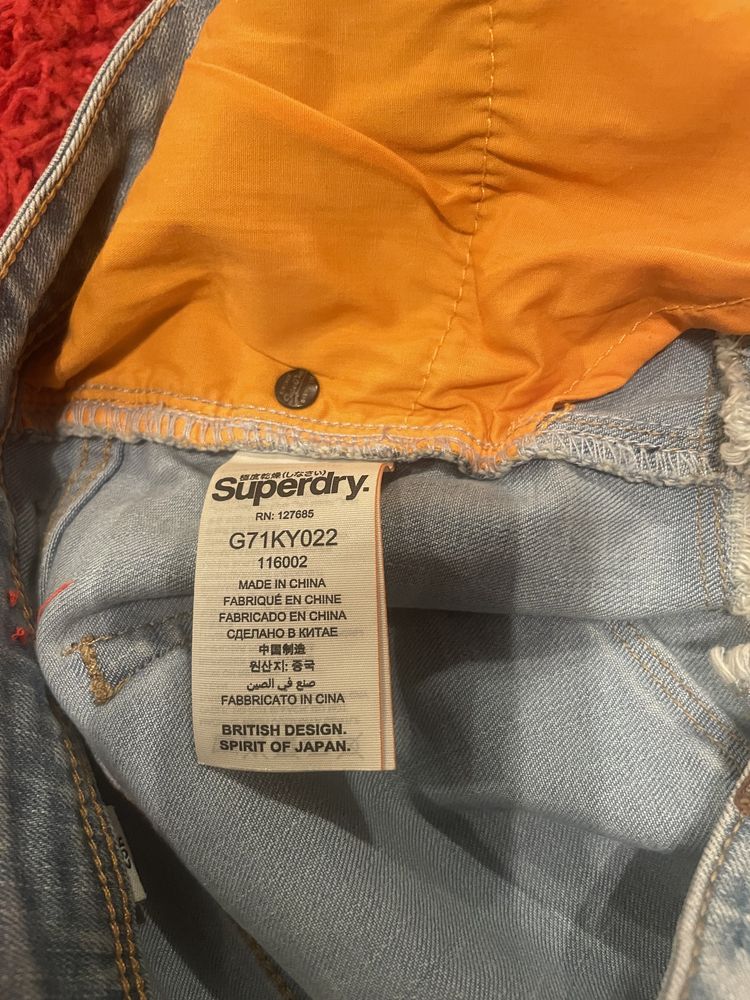 Pantaloni scurti Superdry vintage noi fara eticheta masura 29