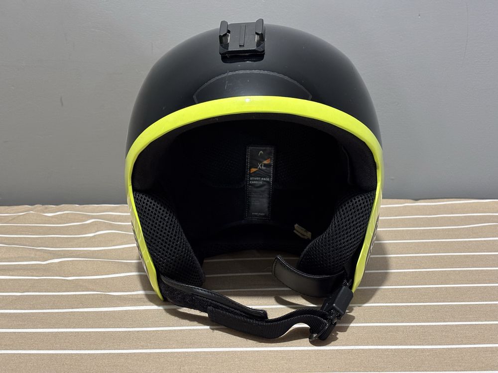 HEAD ски каска STIVOT Race Carbon Black/Lime XL