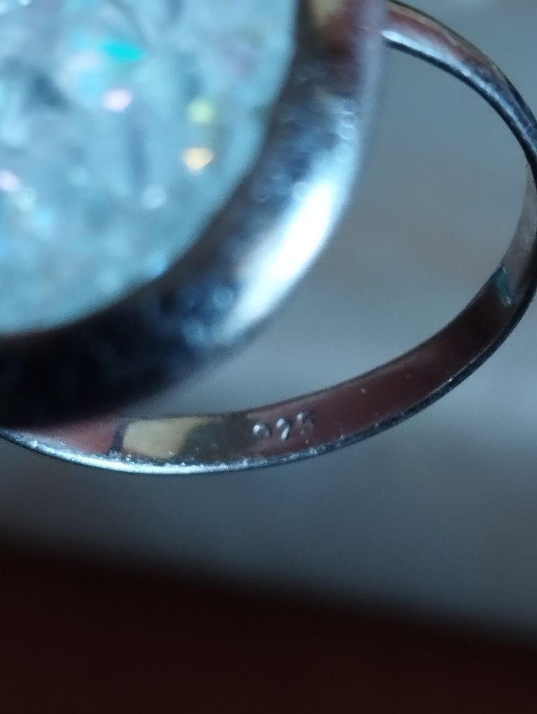 Inel din argint cu cristale Swarovski