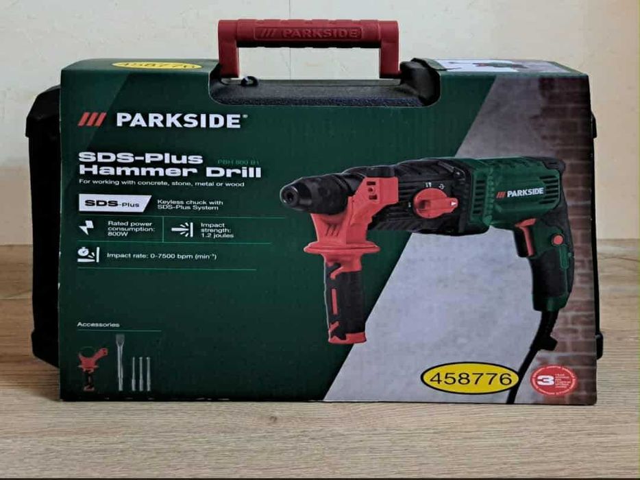 Перфоратор Parkside SDS-Plus Hammer Drill, модел PBH 800 B1