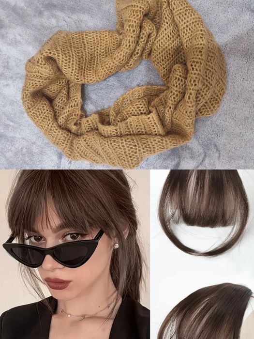 Зимен шал и изкуствен бретон