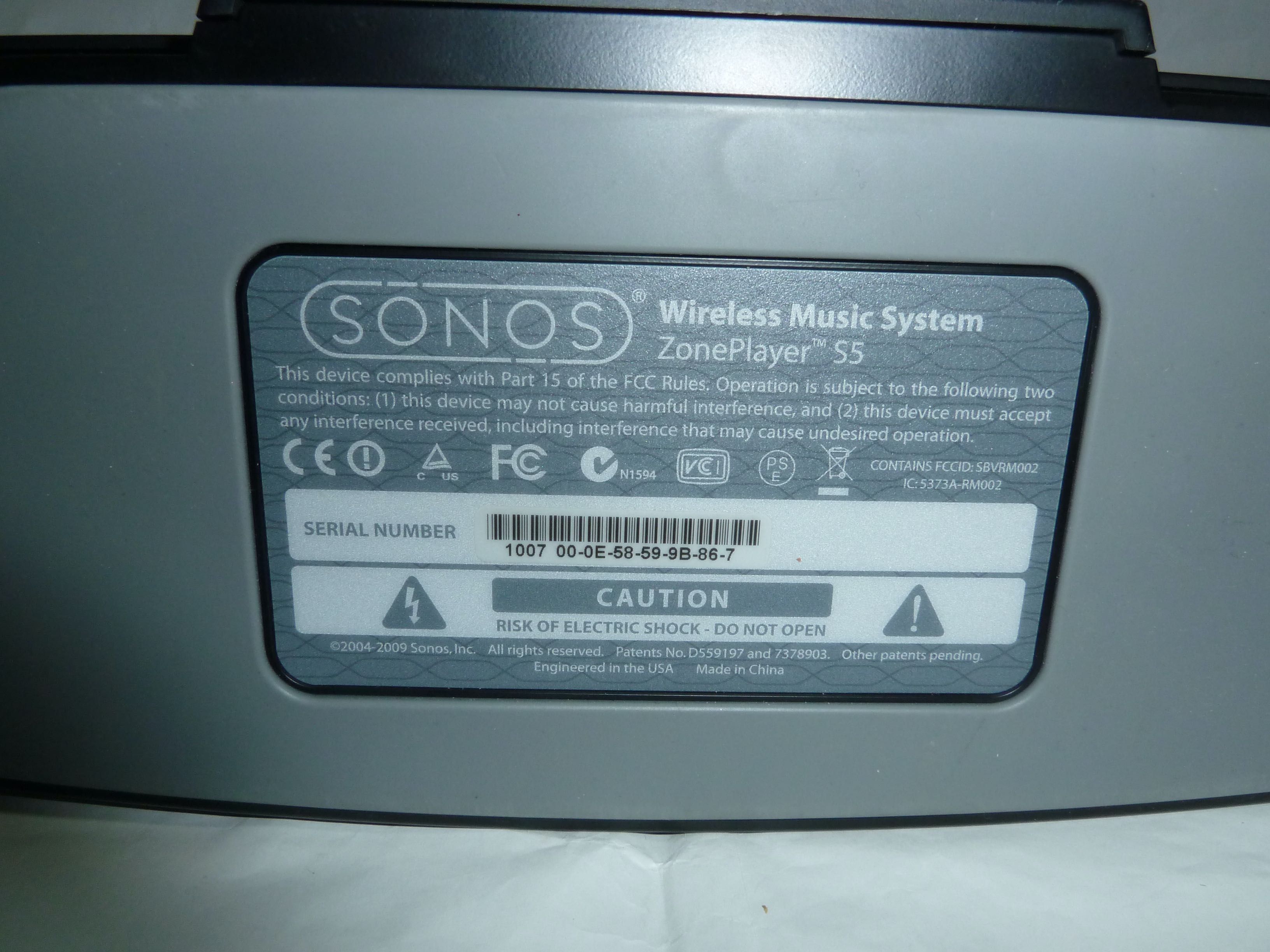 Sistem audio wireless Sonos Zone Player S5 Negru