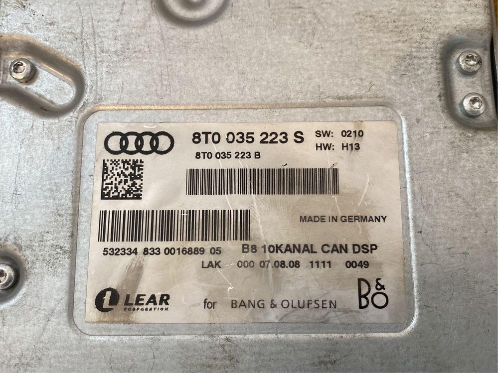 Amplificator / Statie Bang Olufsen Audi A4 A5 Q5 : 8T0035223S