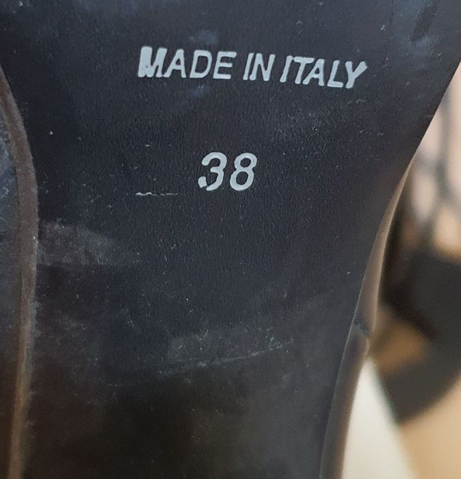 Cizme piele EPICA made în Italia , negre, 38