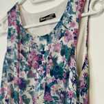 Rochie casual de vara C&A din voal cu print floral, mărime S-M