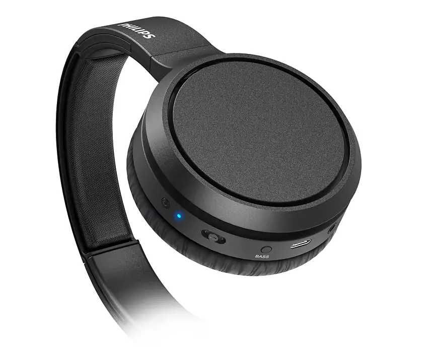 Casti audio over the ear Philips cu Bluetooth, autonomie 30 ore, noi.