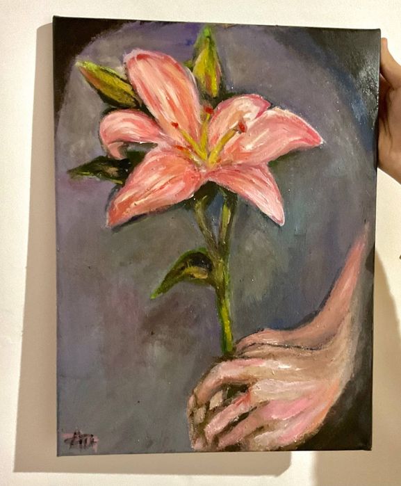 Продам картину 30х40 "Хранитель лилии" РУЧНАЯ РАБОТА