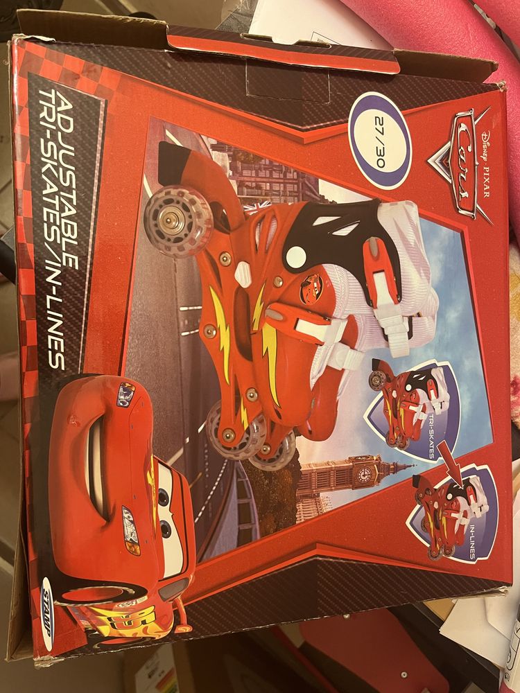 Role Disney Cars 2 in 1, masura 27-30, reglabile