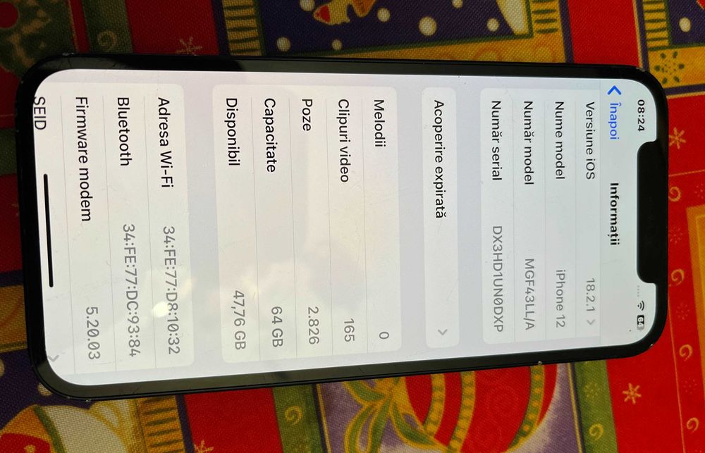 Iphone 12 negru 64 Gb