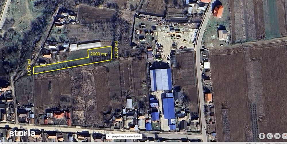 Teren Intravilan 2000 mp Curtisoara sat Pietrisu