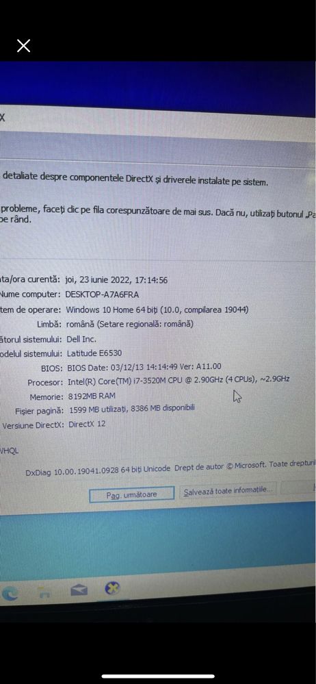 Dezmembrez Laptop Dell Latitude E6530