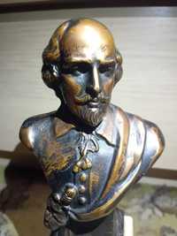 Statueta / Bust din bronz pe soclu din marmura