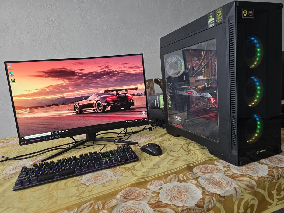 Продам мощный игровой компьютер полный комплект