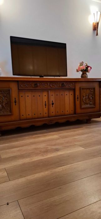 Comoda TV vintage  lemn masiv