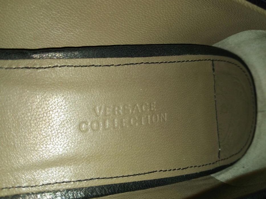 VERSACE COLLECTION Оригинални кожени обувки