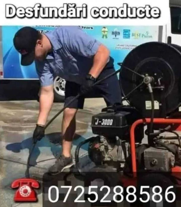 Desfundări canalizari, sifoane, tevi, curățenie subsoluri de bloc
