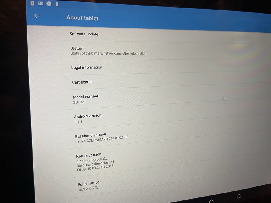 Таблет Sony Xperia
