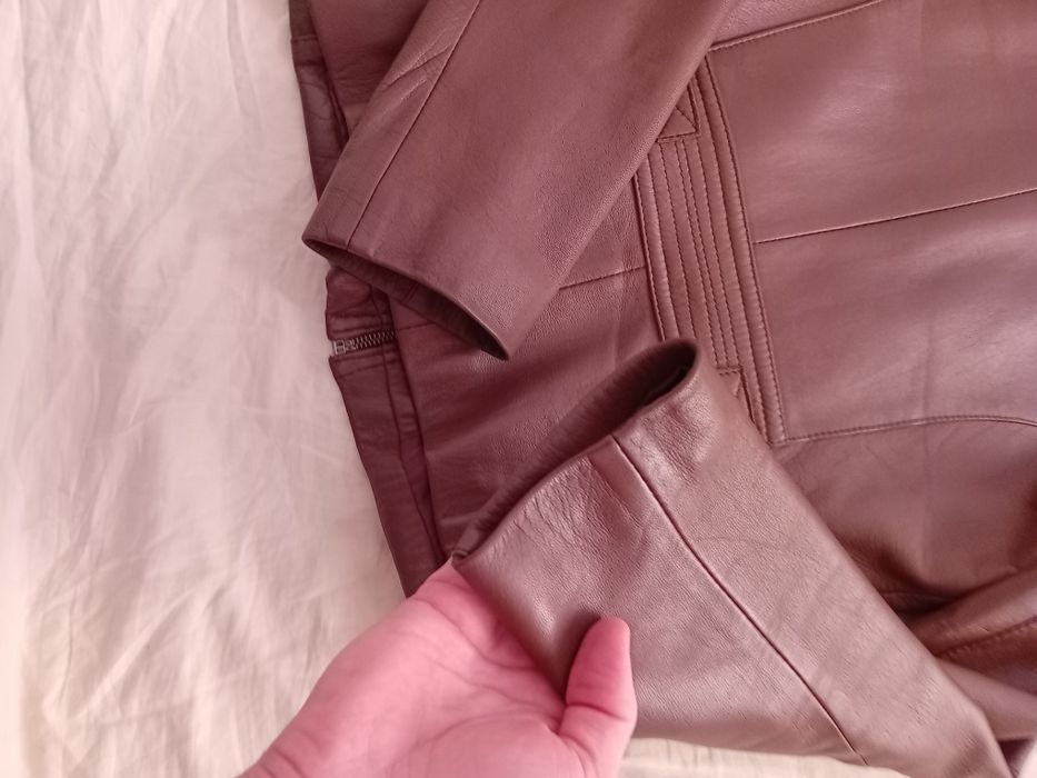 geaca piele naturala dama doamne jacheta marime s noua