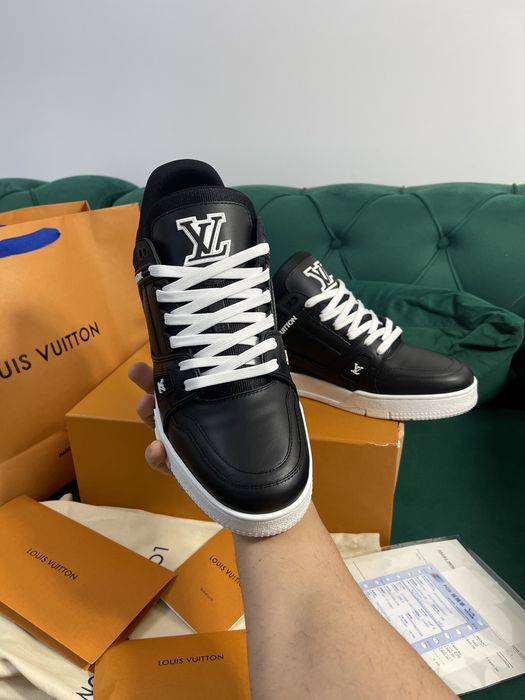 Adidasi Louis Vuitton piele naturala 100% Full Box colectie noua