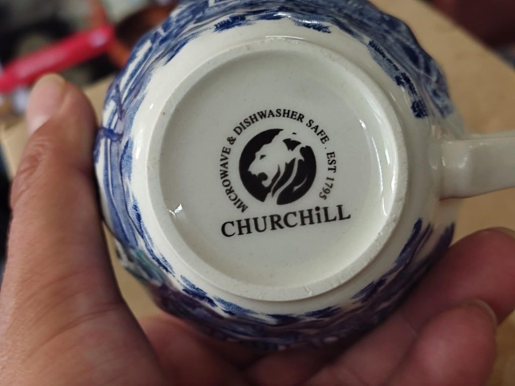 Нов комплект от шест чаши Brook Blue Churchil