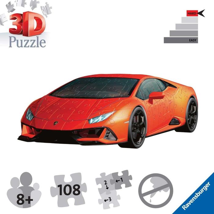 Ravensburger 3D пъзел модел на Lamborghini Huracan EVO