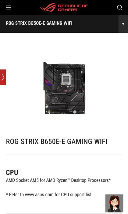 Placa de baza Asus Rog Strix B650E-E Wifi 2024