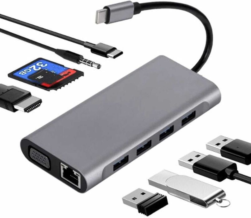 USB Hub конвертер HDMI USB ethernet