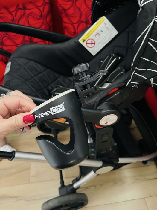 Комбинирана количка Lorelli - Ramona 3в1, Silver Stripe