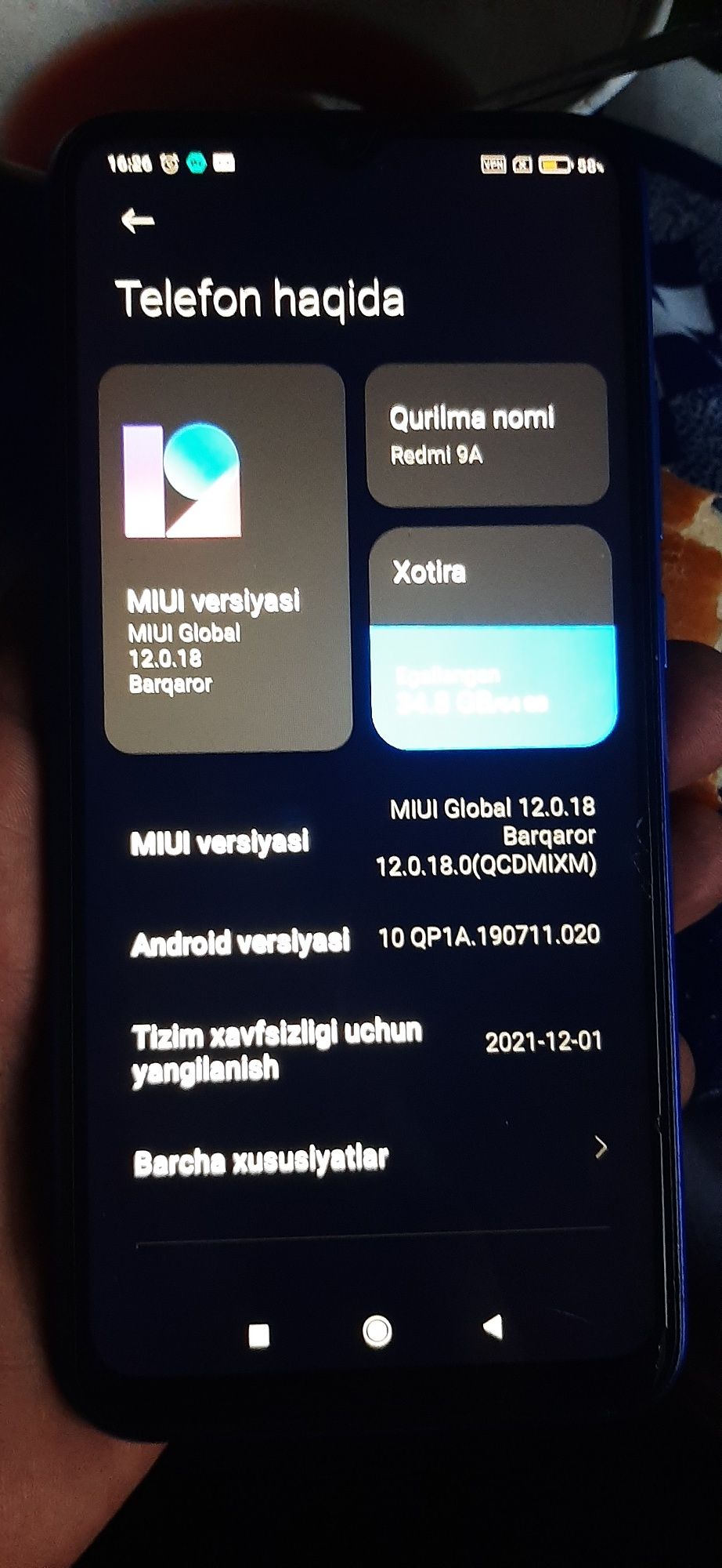 Redmi 9A сотилади