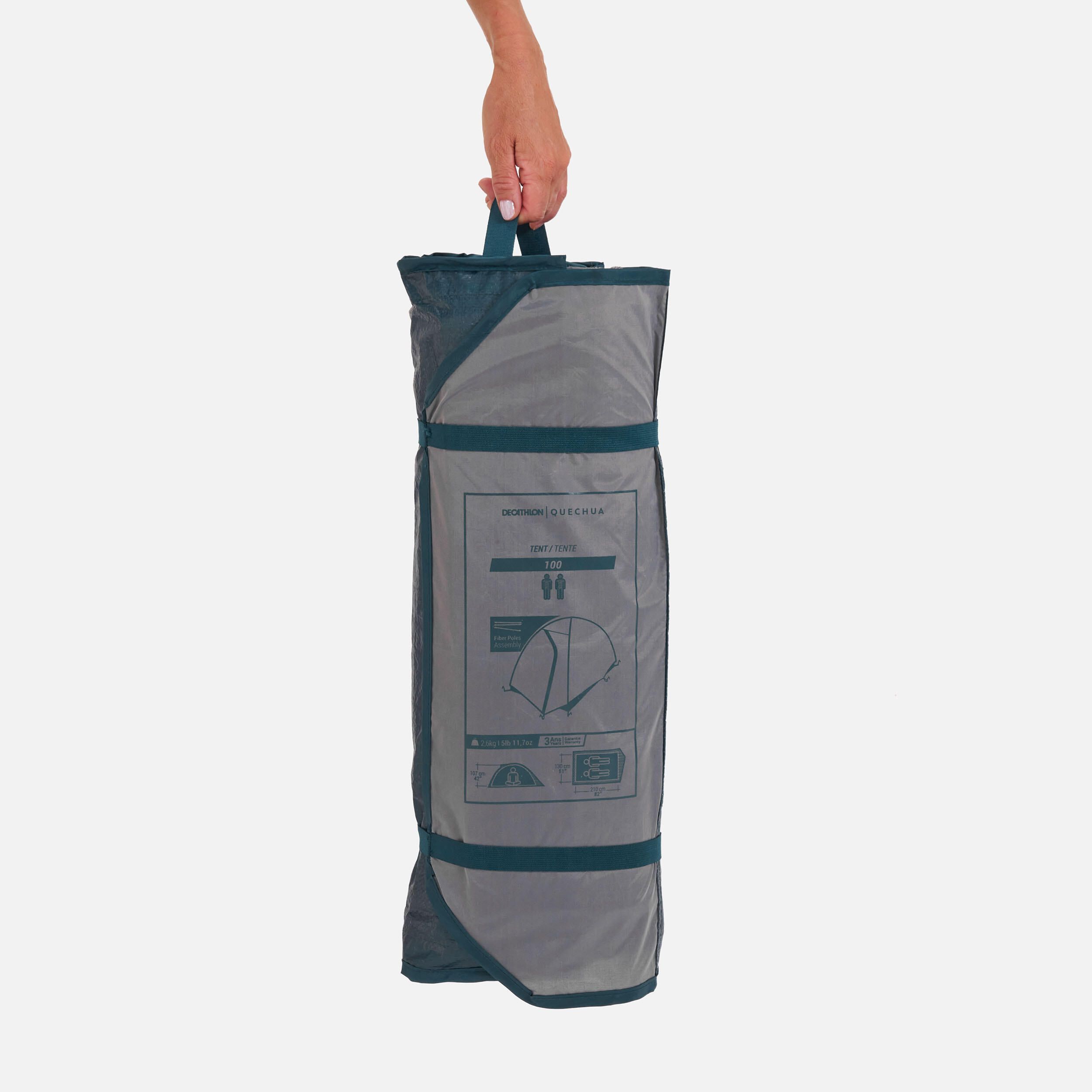 Cort Camping Mh100 2 Persoane - No - produs resigilat (nou) Decathlon