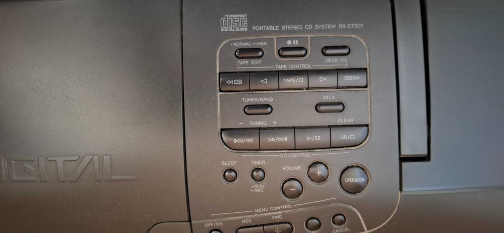 Panasonic RX-DT501 CD player, casetofon, radio.