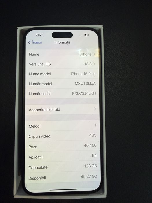 Iphone 16 plus 128 GB