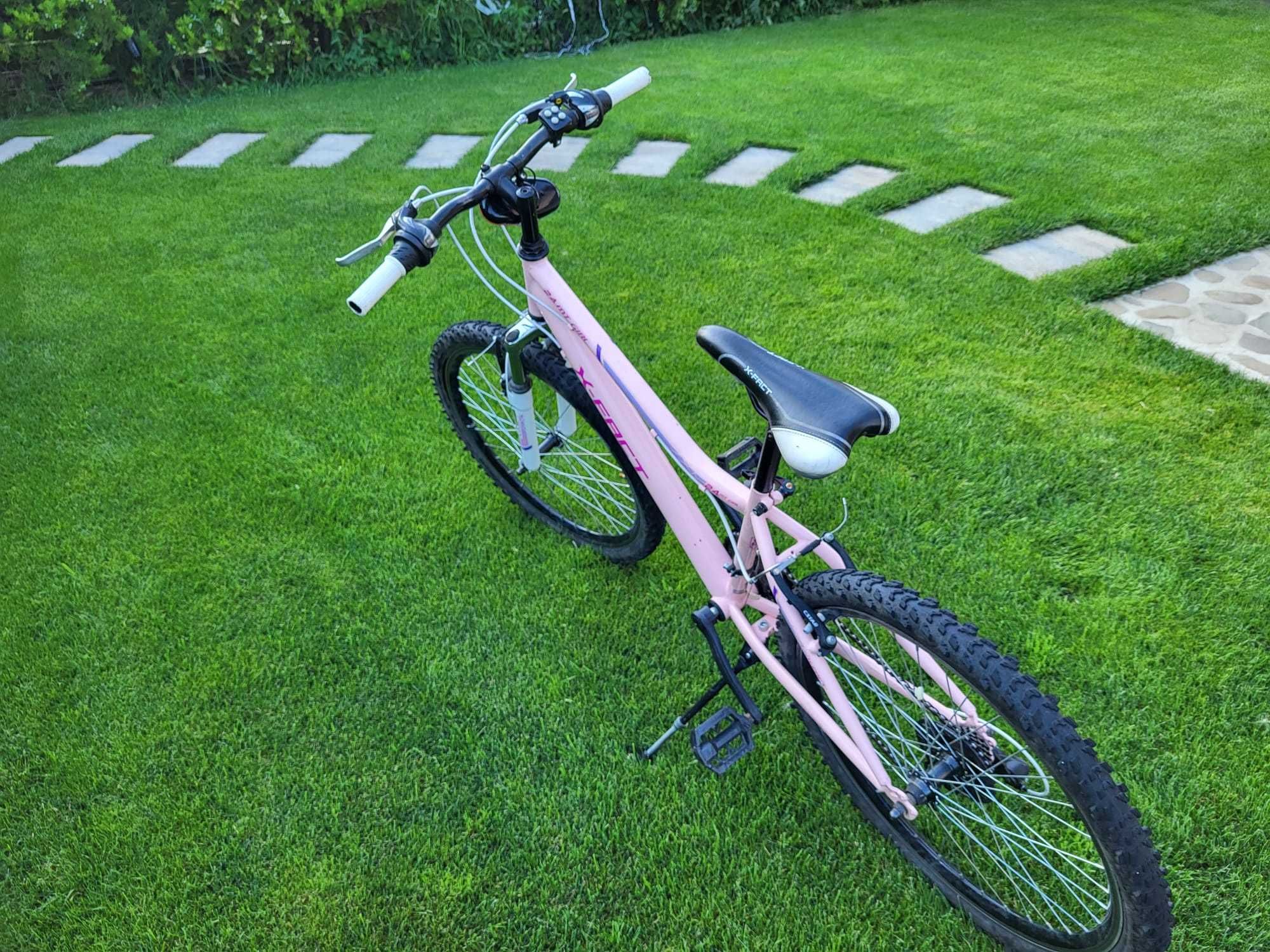 Bicicleta mountainbike X-Fact 24 MT Girl pentru fete, roz