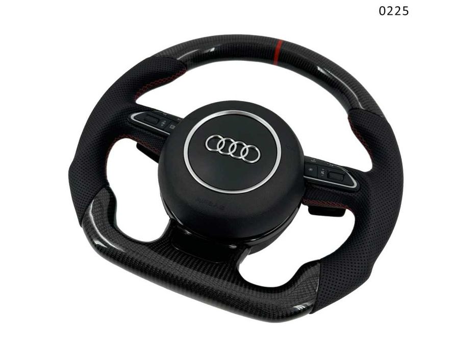 Volan sport ergonomic din carbon AUDI A3 A4 A5 A6 A7 A8 Q3 Q5 Q7