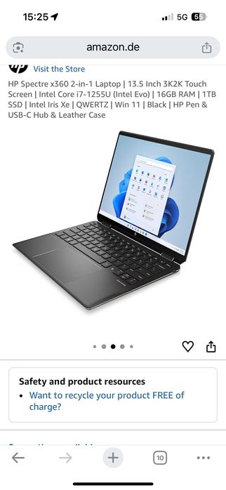 HP Spectre x360 2-in-1 Laptop | 13.5 Inch модел 2022г