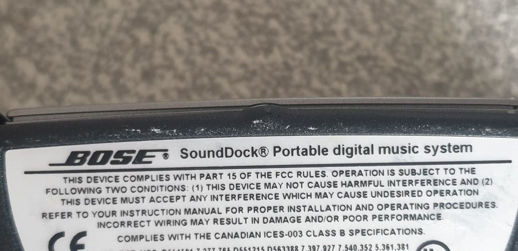 boxa Bose SoundDock Portable digital music system