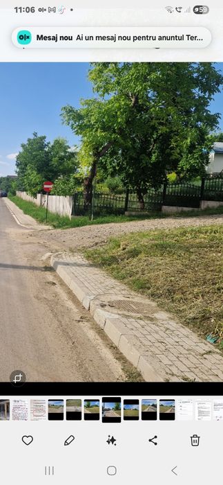 Teren intravilan 1000 mp sat ORZENI comuna HOLBOCA