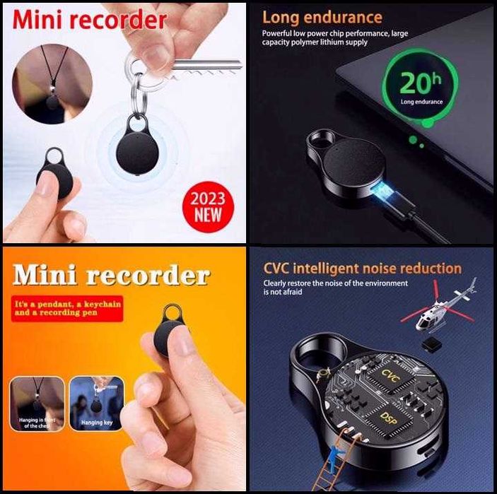 AndroidOTG MP3 Плеър Невидим Диктофон Гласова Активация Аудио Рекордер